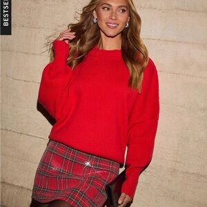 Vici Red oversized sweater